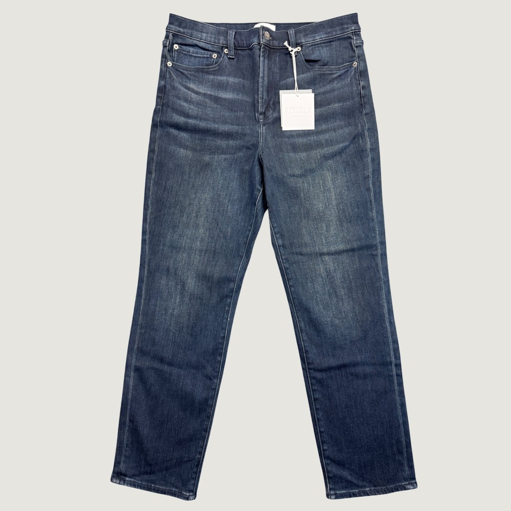 NEW Pistola Madi High Rise Modern Slim Jeans Dark Indigo Womens 32 P00016207SR